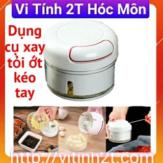 Dụng cụ xay tỏi ớt bằng tay Mini Food Chopper Tiện Dụng, Máy xay tỏi,