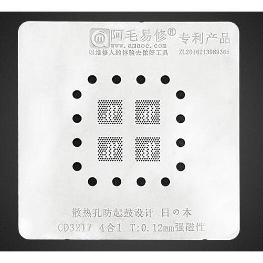 Cd3215 CD3217 CD3215C00 CD3217B12 TPS65982 BGA Reballing 4In1 stencil cho Mac pro A2159 A1989 A1990 