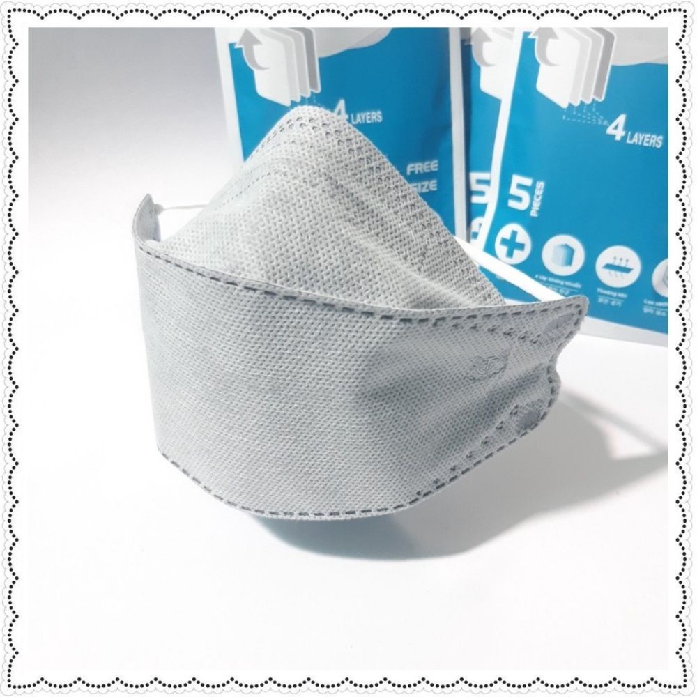 Khẩu trang 4D KF94 4 lớp tiêu chuẩn Hàn Quốc chống bụi mịn kháng khuẩn hàng cao cấp