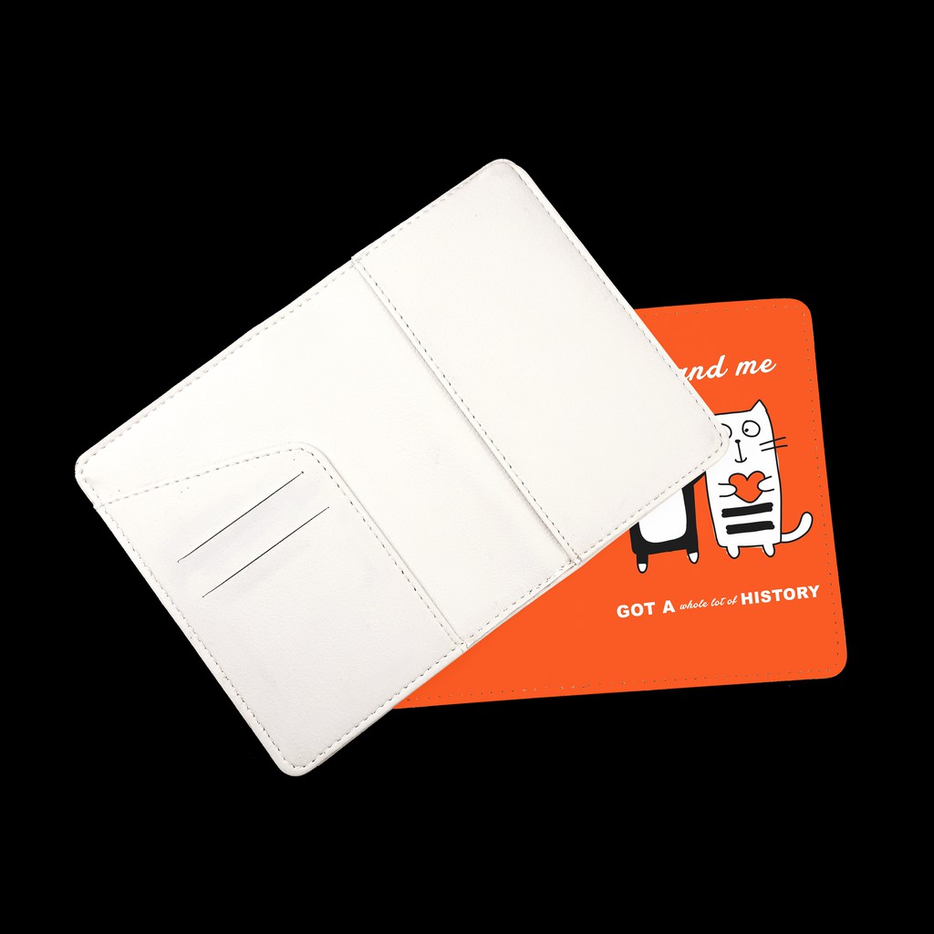 Bao Da Passport Du Lịch MÈO CUTE YOU AND ME - Pasport Cover Holder - Ví Đựng Hộ Chiếu Xinh Xắn Dễ Thương - PPT151