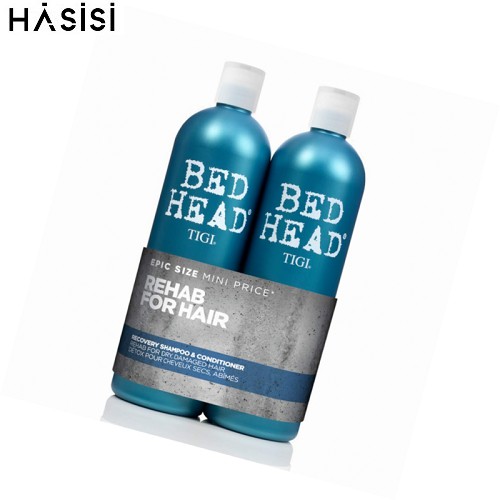 Bộ Gội Xả phục hồi tóc Tigi - BED HEAD TIGI URBAN ANTIDOTES Recovery Shampoo 750ml x2 (màu xanh)