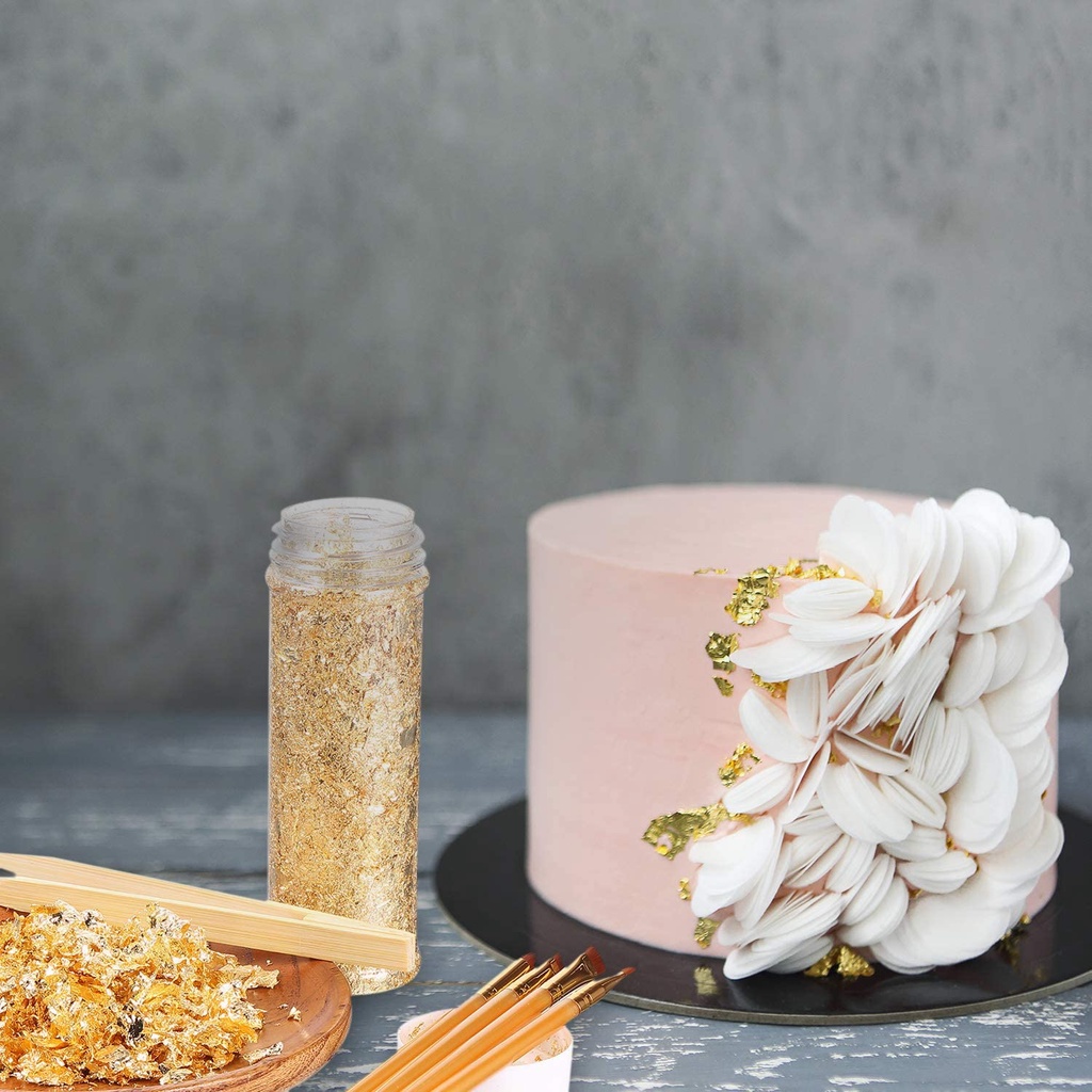 Lá Vàng Bạc 2g/4g Dùng Trang Trí Bánh Kem