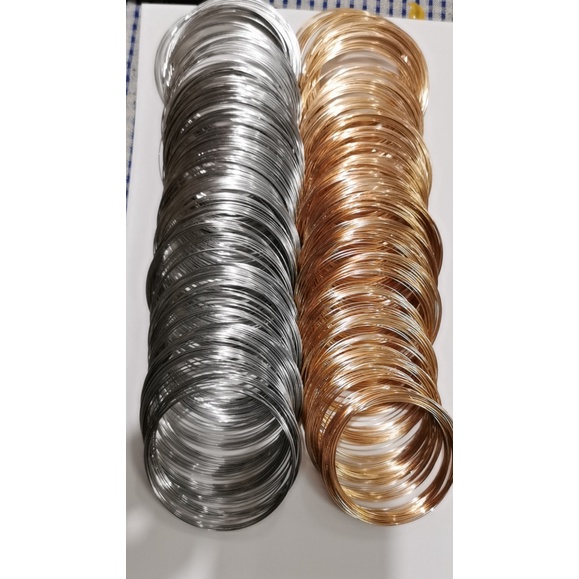 Vòng tay DIY từ dây thép và đính cườm - BJT3