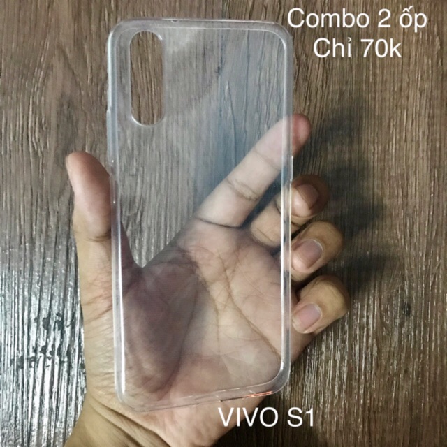 Ốp lưng Vivo S1 Silicon dẻo trong, trong đục chống ố, dẻo đen trơn dày cao cấp (có video