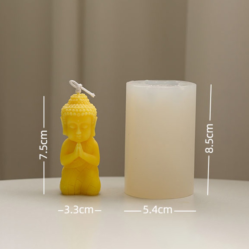 Khuôn silicon làm nến tạo hình tượng Phật 3D độc đáo DIY