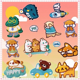 ✿ Miếng Dán Tự Dính Hình Động Vật Vui Nhộn ✿ 1 Sticker Ủi Thêu Hình Thú Cưng Dễ Thương