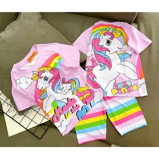 Bộ lững thun lạnh 3D cho bé gái size nhí annakids chó cứu hộ chuột minnie bò sữa pony Pikakids