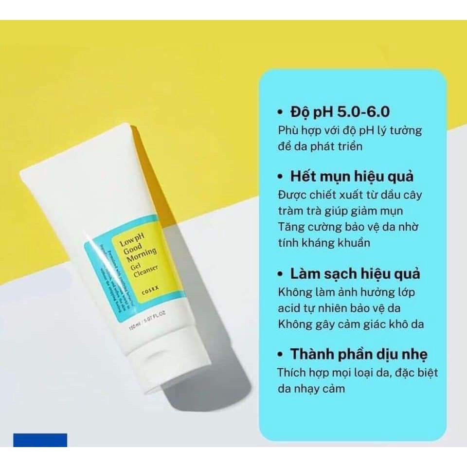 Sữa rửa mặt Cosrx Hàn  cân băng độ PH cho da 150ml