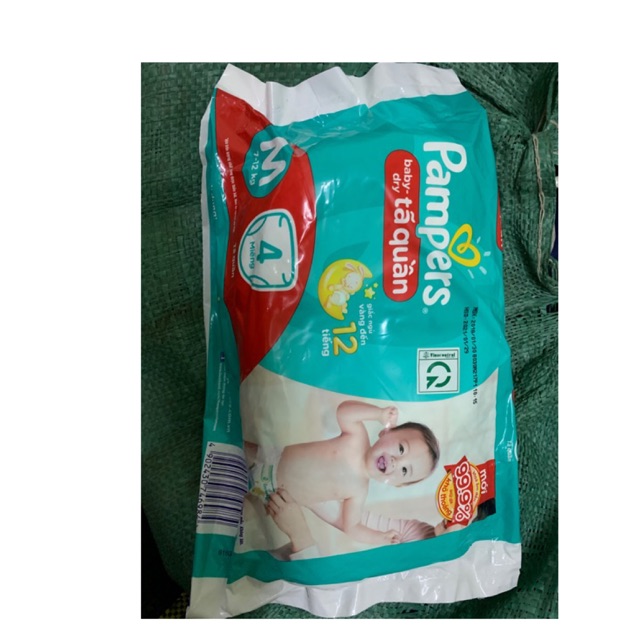 Tã-bỉm quần Pampers M60 quần - Hàng chính hãng (hàng khuyến mại)