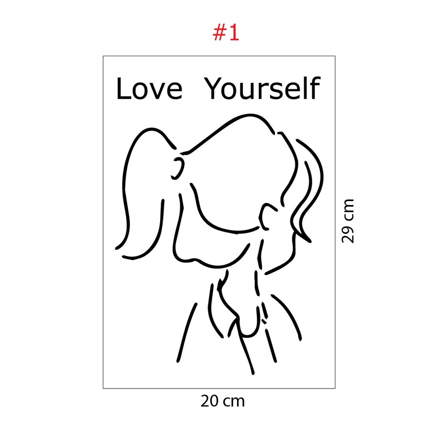 Hình tranh dán tường trang trí phòng nhiều họa tiết đáng yêu sẵn keo phía sau