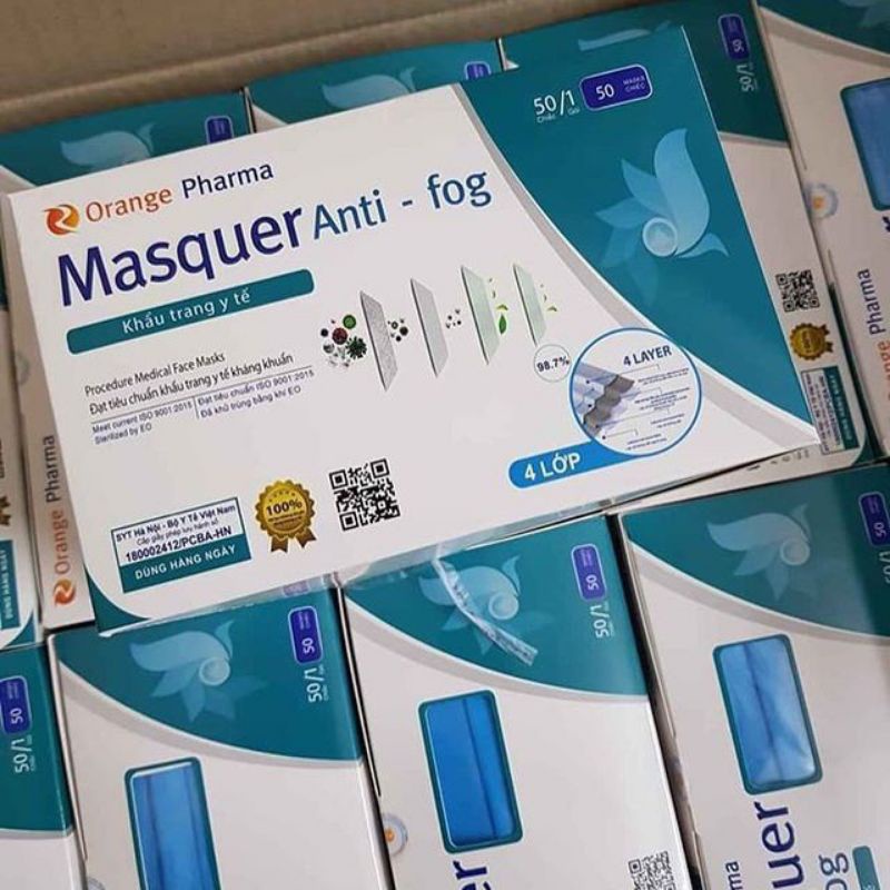 Hộp 50c khẩu trang y tế kháng khuẩn 4 lớp Masquer | BigBuy360 - bigbuy360.vn