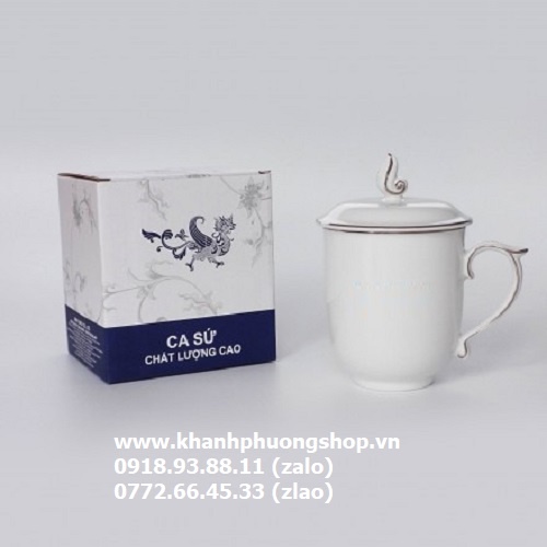 Ca trà có nắp sứ Minh Long 0.4L - ca trà sứ minh long 0.4L có nắp đậy
