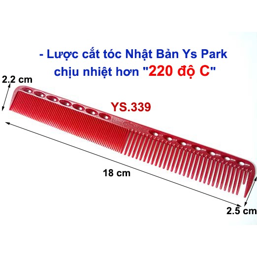 Lược Cắt Tóc Nhật Bản Ys Park Hàng Cao Cấp (Chịu Nhiệt Hơn 220 Độ C)