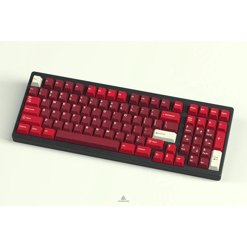 Keycap Bald Jamon Cherry 172 nút - nhựa PBT Doubleshot_Set nút bàn phím cơ Sử dụng cho bàn phím Akko, E-Dra, Filco,Dareu