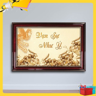 Tranh chim phượng hoa mẫu đơn "Vạn sự Như Ý" W666