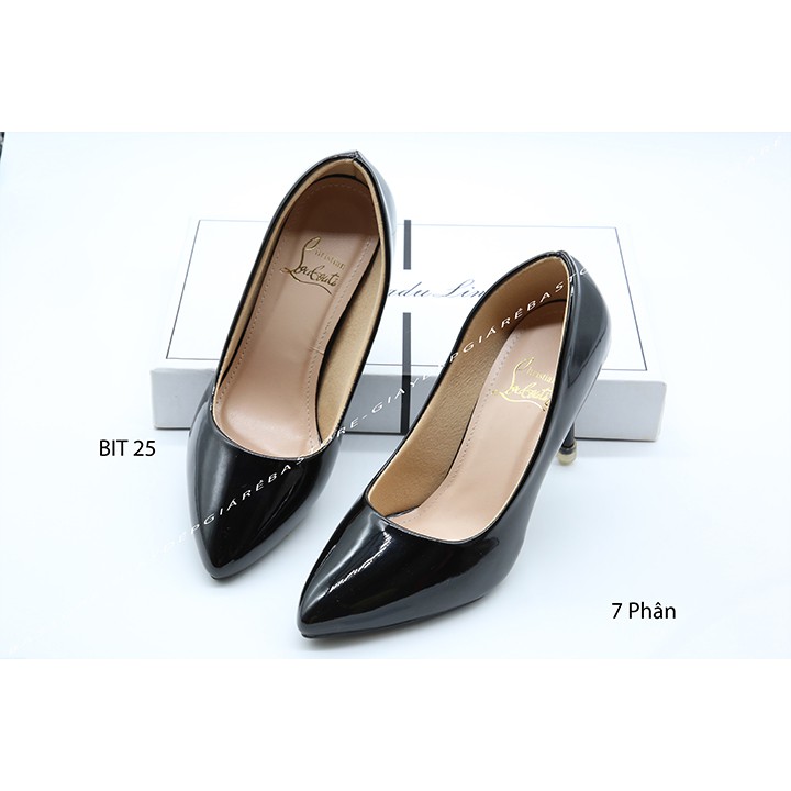 GIÀY BÚP BÊ CÔNG SỞ CAO GÓT 7 PHÂN DA BÓNG TRẺ TRUNG NĂNG ĐỘNG | BigBuy360 - bigbuy360.vn