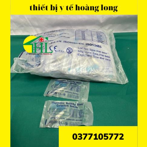 Kim lấy máu chân không, loại cánh bướm (100 chiếc/túi) Medisafe