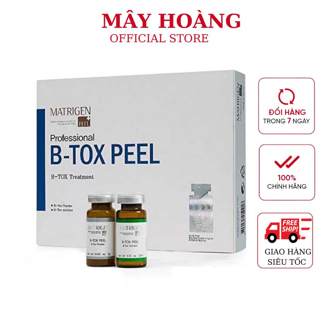 Bộ thay da sinh học B-Tox Peel bằng tảo Silic (bộ 2 màu 6 cặp tảo ) ( hàng chuẩn)