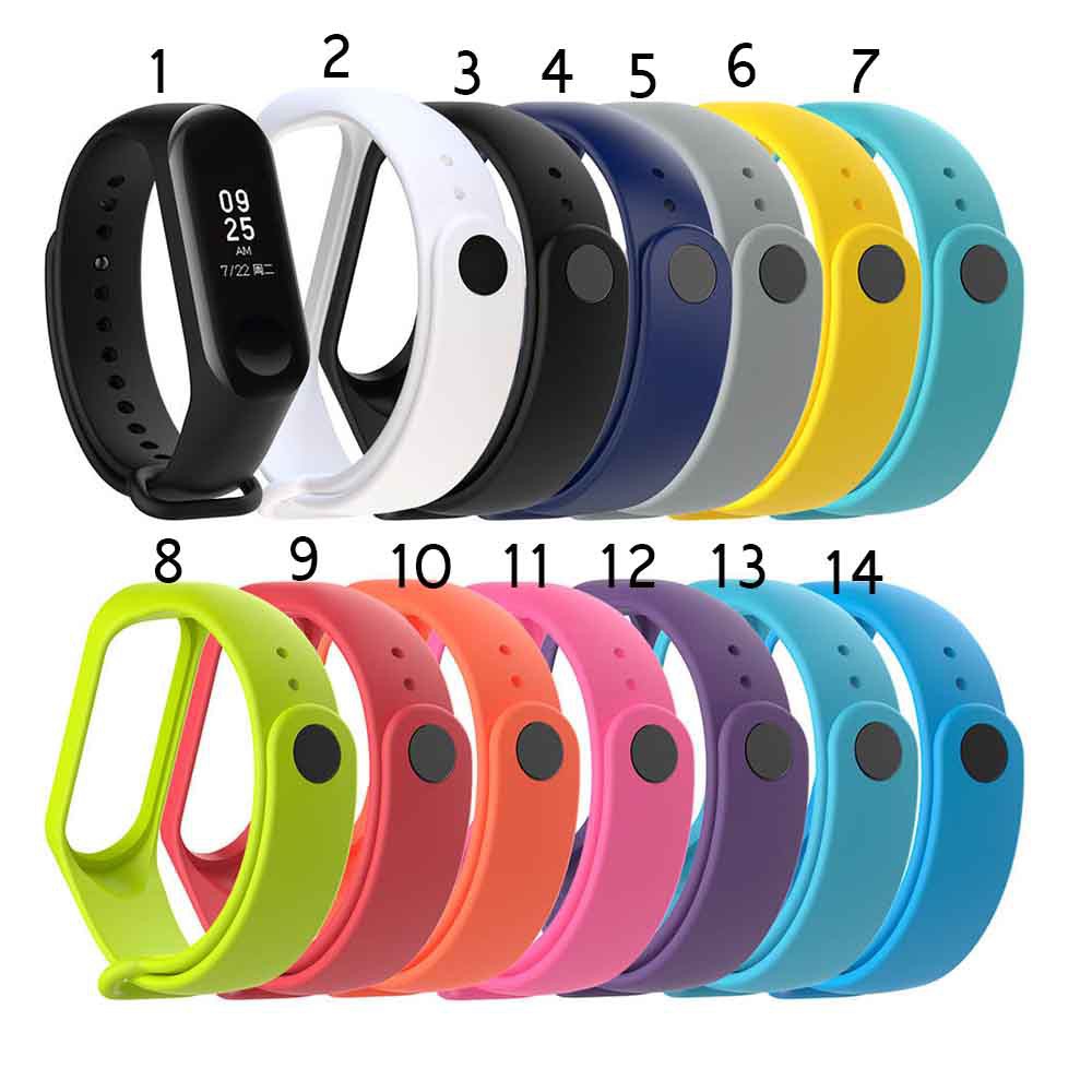 Dây đeo TPU mềm chống nước đơn giản cho Xiaomi Mi Band 3 / mi band 4