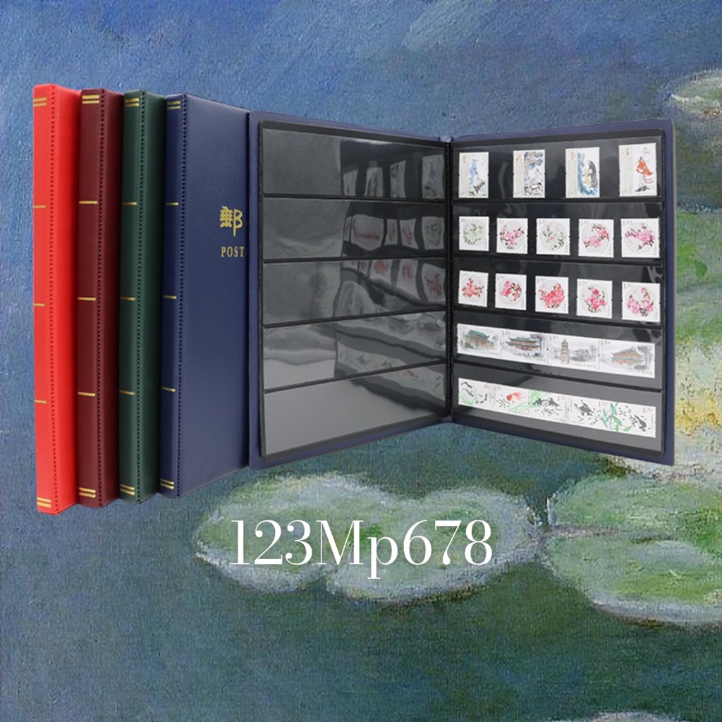 Album da đựng tem để được từ 350 tới 400 con tem cao cấp.