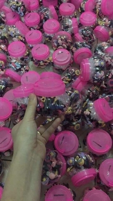 Hộp 40 kẹp tóc mái nơ hoa siêu cưng cho bé
