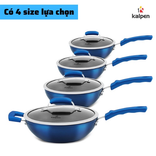Chảo Chống Dính Đáy Từ Phẳng Cao Cấp Kalpen Inzager Chảo Sâu Lòng Size 20cm-28cm Dùng Cho Mọi Loại Bếp