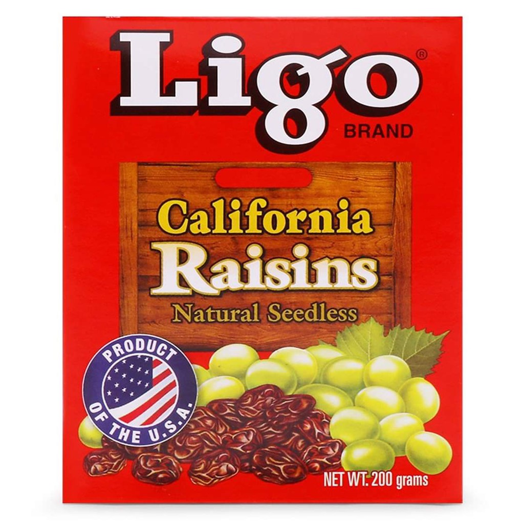 [FREESHIP] HỘP NHO KHÔ LIGO CALIFORNIA RAISINS 200G C