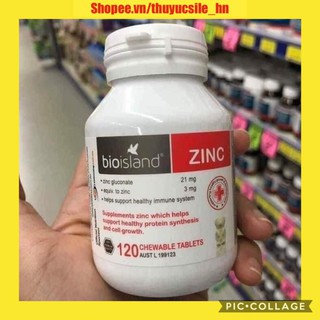 Hình gấu ngỗ nghĩnh - Viên Kẽm Bio Island Zinc 120v