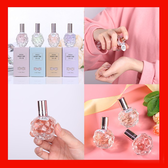 Nước Hoa Nữ Crystal 15ML Hương Hoa Kéo Dài