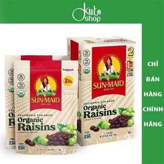 Nho khô hữu cơ Sun-Maid California Organic Raisins hộp 2 gói 1.8kg