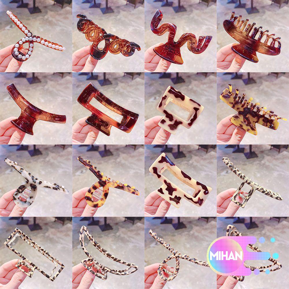 [Hàng mới về] Kẹp tóc cỡ lớn họa tiết da báo thời trang cho nữ nhiều kiểu tùy chọn