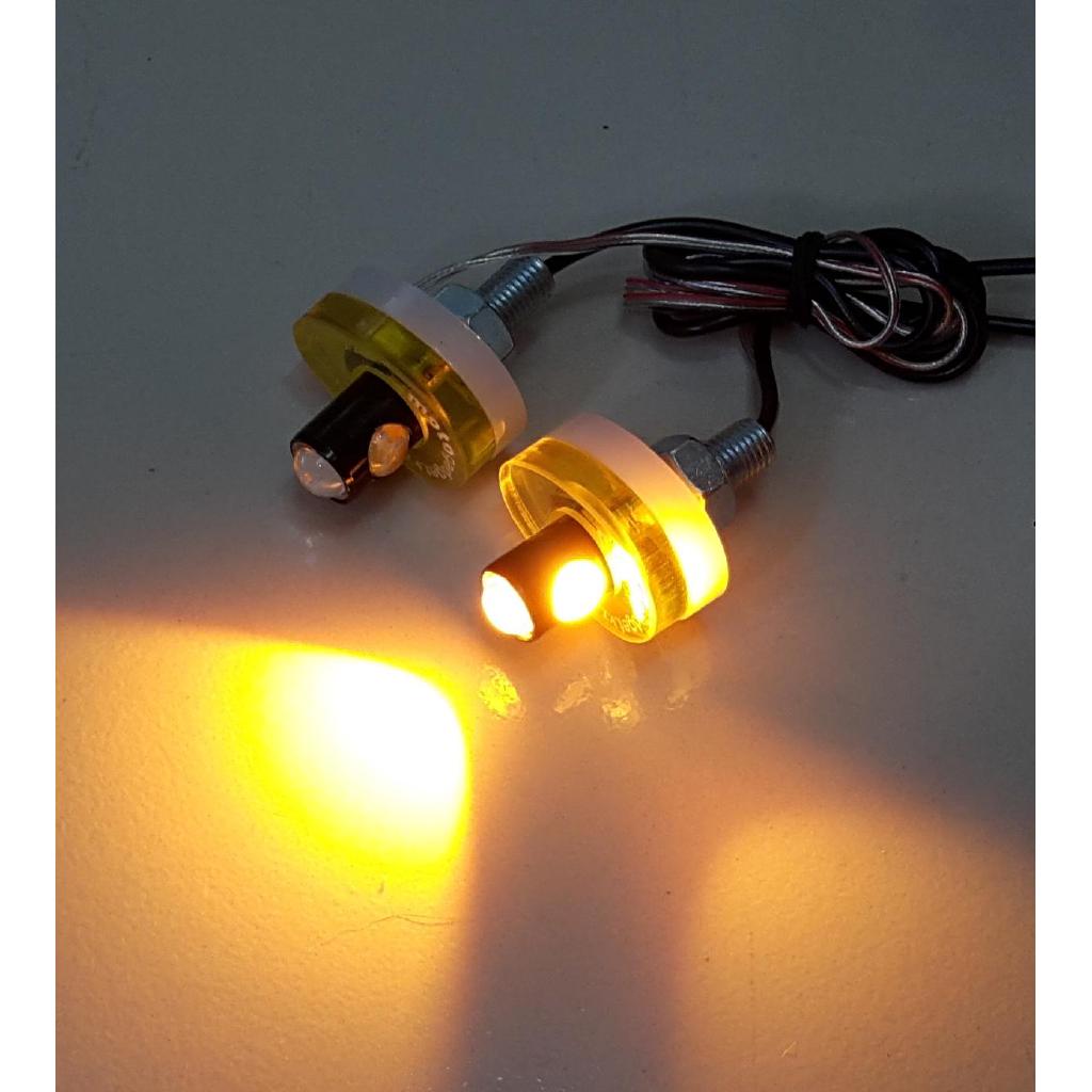 Đèn Led xi nhan sau cho Exciter 150 , xi nhan Led xe Exciter 150 - Hình tròn - Màu vàng