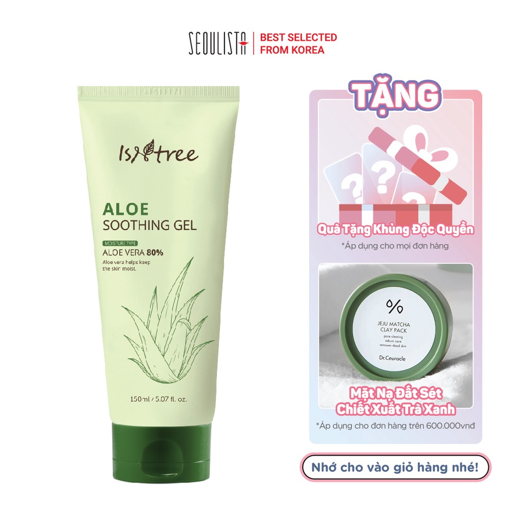 Gel dưỡng ẩm chiết xuất lô hội ISNTREE ALOE SOOTHING GEL