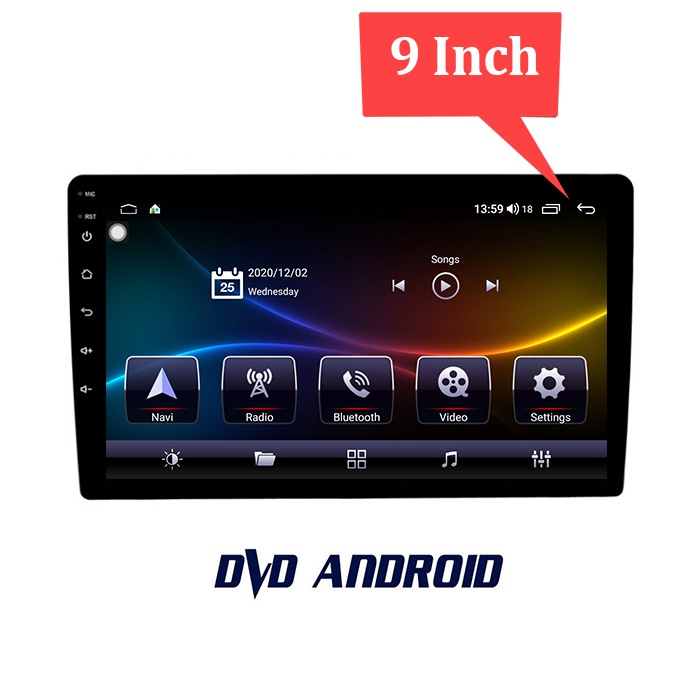 Màn hình DVD Android 9-10 inch cao cấp Wifi, 4G dùng cho tất cả các loại xe hơi, ô tô mã ADR