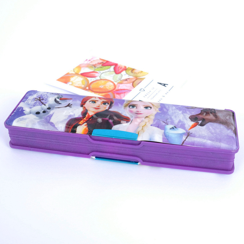 Hộp Đựng Bút Hai Ngăn In Hình My Little Pony/Người Nhện/ Avengers Dễ Thương Cho Bé