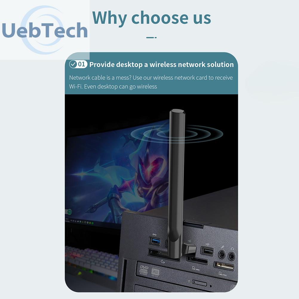 Uebtech COMFAST CF-WU711N Wireless Adapter 150Mbps 2.4GHz USB WiFi Receiver Dongle