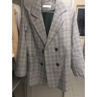ÁO BLAZER KẺ CARO [CÓ ẢNH THẬT]