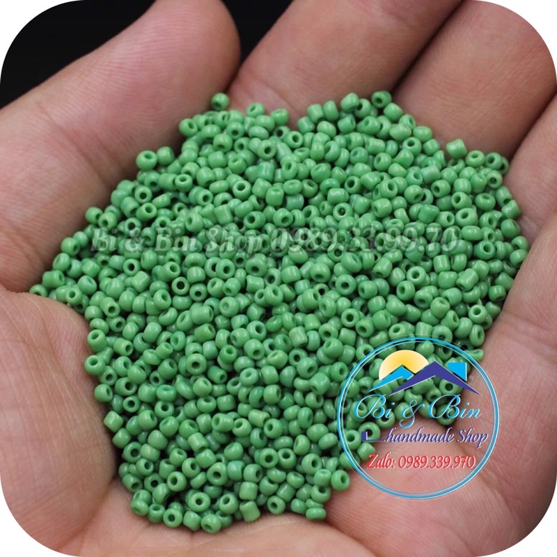 90g Hạt Cườm 3mm Màu Sứ Đính Kết Trang Phục, Làm Trang Sức Handmade