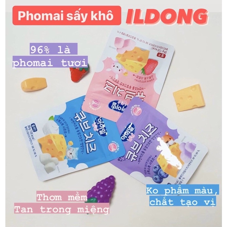 Phô mai sấy lạnh IDONG Hàn Quốc cho bé từ 8 tháng - Bituti Shop