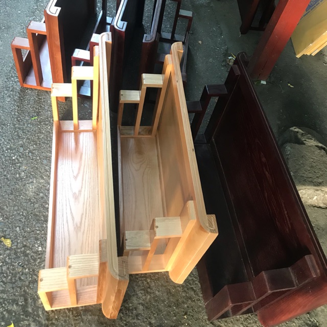 Bán bàn thờ treo tường bằng gỗ sồi nga đẹp Kt 81x48