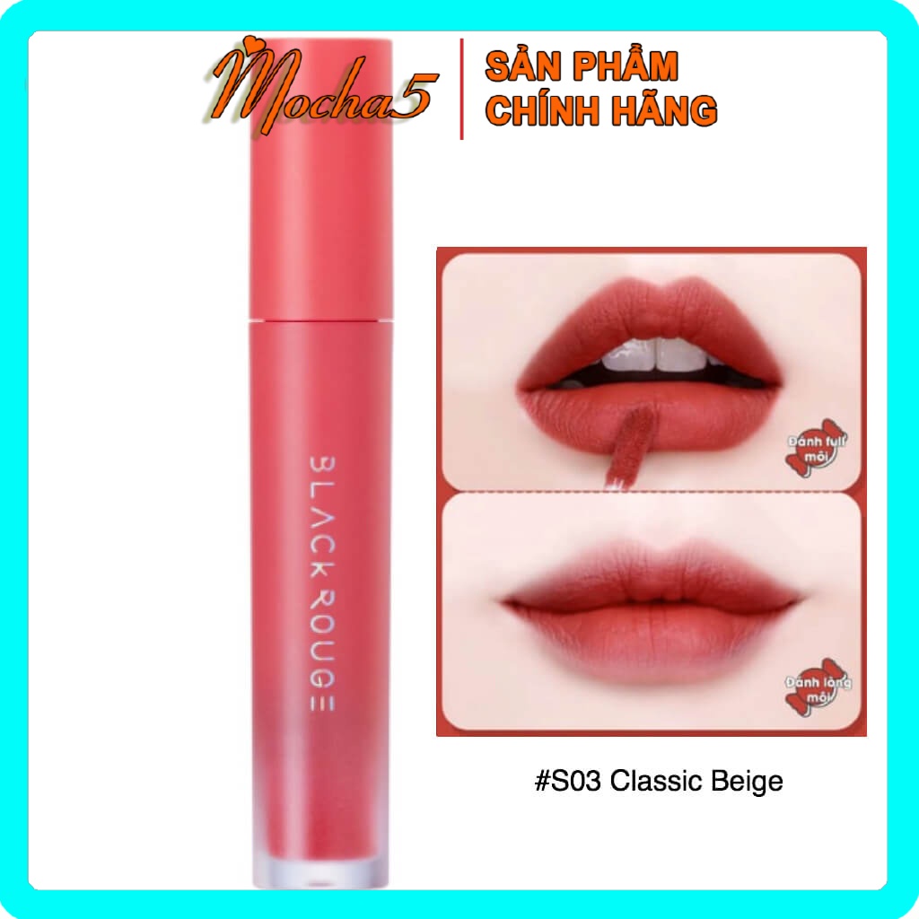 Son kem Black Rouge MOUSSE BLENDING lì môi, mịn môi Hàn Quốc