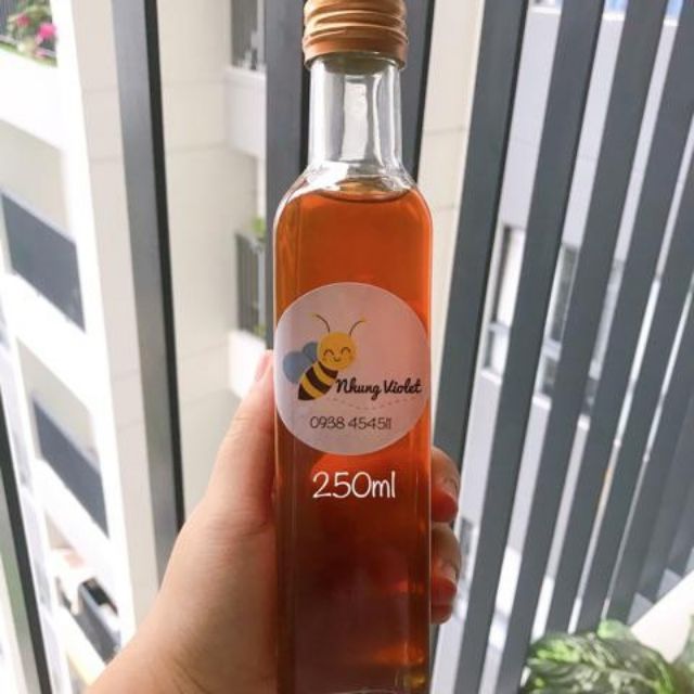 Combo 10 chai thủy tinh vuông 250ml