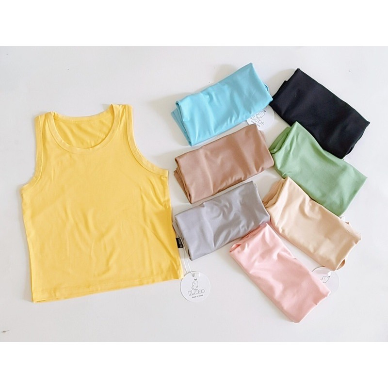 Áo Ba Lỗ Thun Lạnh 8 Màu Như Ảnh Cho Bé 6-16kg