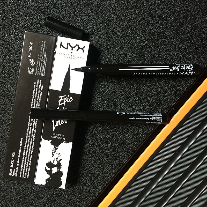Nyx Epic Ink liner NYX eyeliner pencil Đen NYX Epic Ink liner Đầu trang điểm bút kẻ mắt bút chì màu đen lỏng kẻ mắt