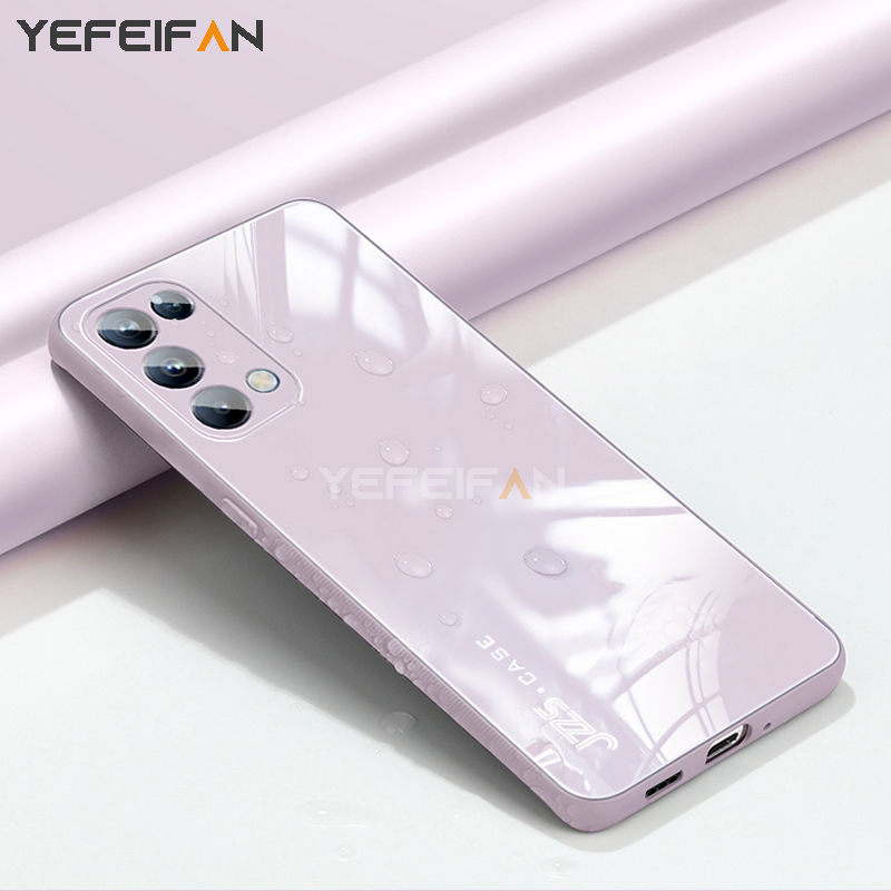 Ốp điện thoại kính cường lực thời trang cho OPPO Reno 5 4G 5G