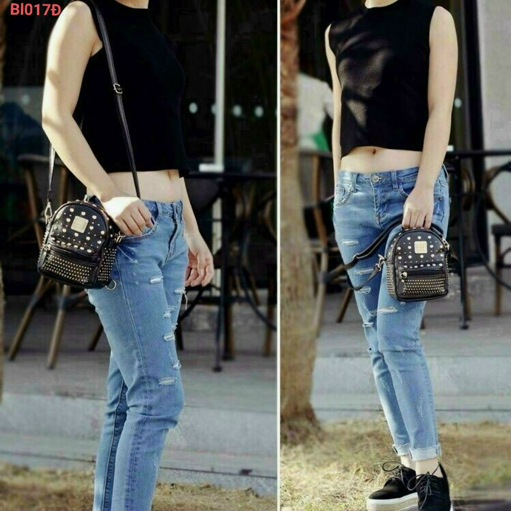 Balo đinh mini xinh xắn dễ thương