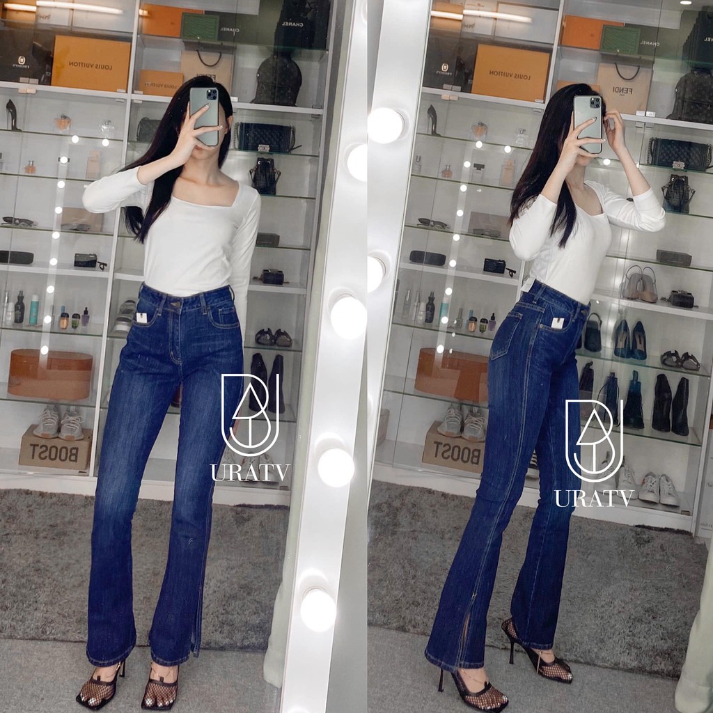 [FREESHIP-ẢNH THẬT] Quần jean LOE DÀI XẺ ỐNG STRADl