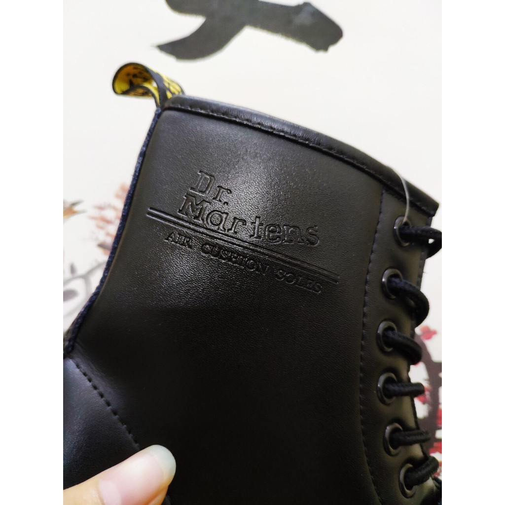 Giày Da Cao cổ DRMarten - Da bò thật, đế cao tăng 3-5 cm