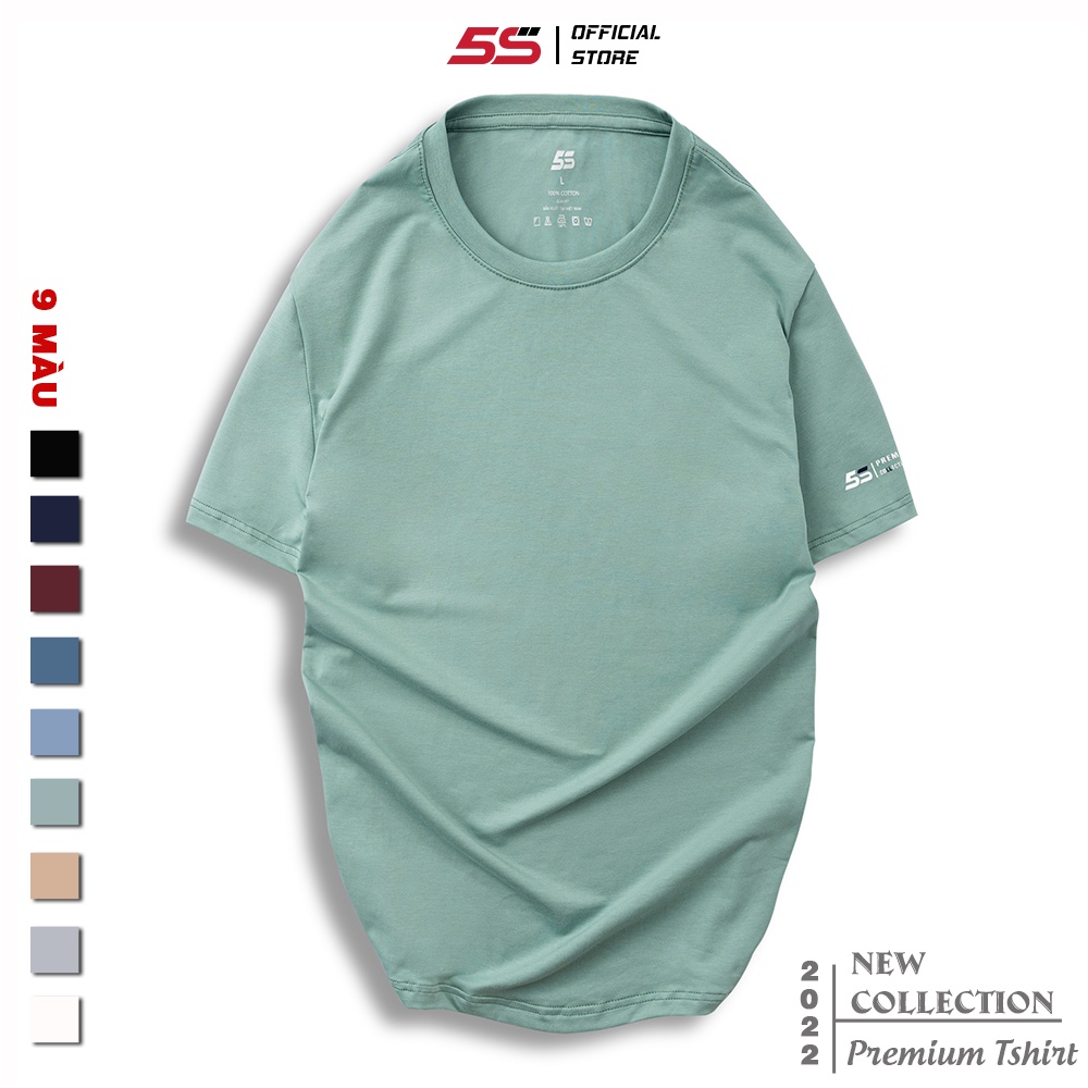 Áo Thun Nam Ngắn Tay 5S (6 Màu), Chất Liệu Cotton Premium Thấm Hút, Kiểu Dáng Trẻ Trung, Năng Động (TSO22099))
