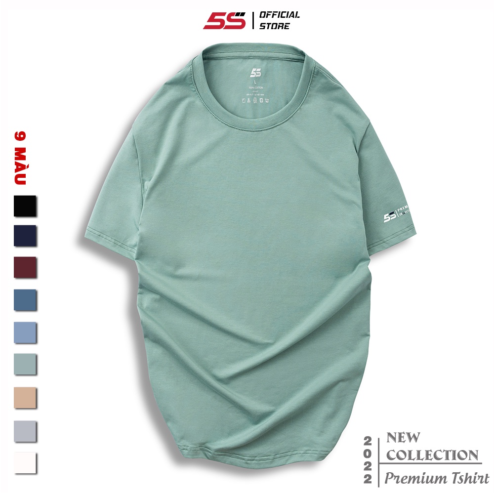 Áo Thun Nam Ngắn Tay 5S (6 Màu), Chất Liệu Cotton Premium Thấm Hút, Kiểu Dáng Trẻ Trung, Năng Động (TSO22099)